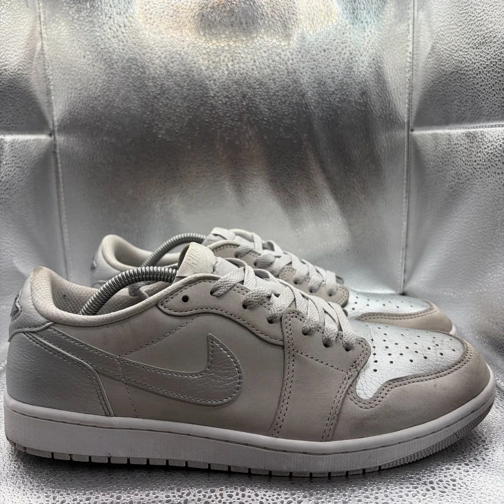 Size 11 Nike Air Jordan 1 Retro Low OG Neutral Gray Silver Mens Shoes CZ0790-002